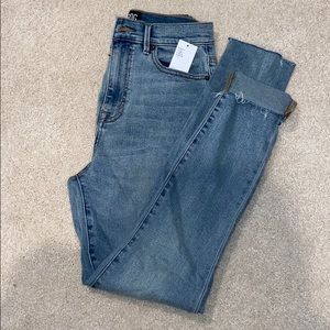 NWT Super high rise light wash denim